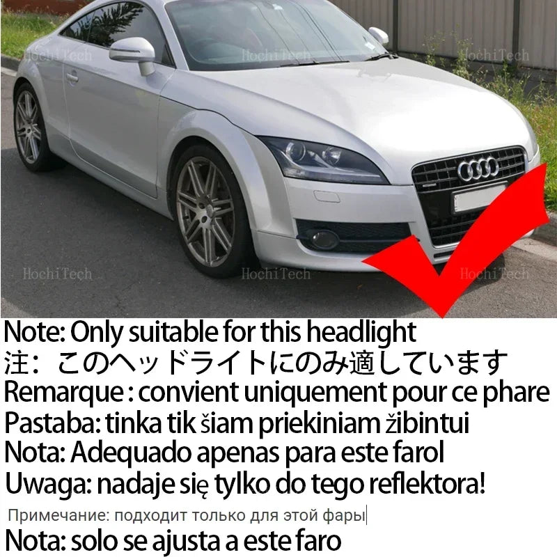 LED Angel Eyes Δαχτυλίδια Με RGB Έλεγχο Από Εφαρμογή Για Audi TT Mk2 2006-2014