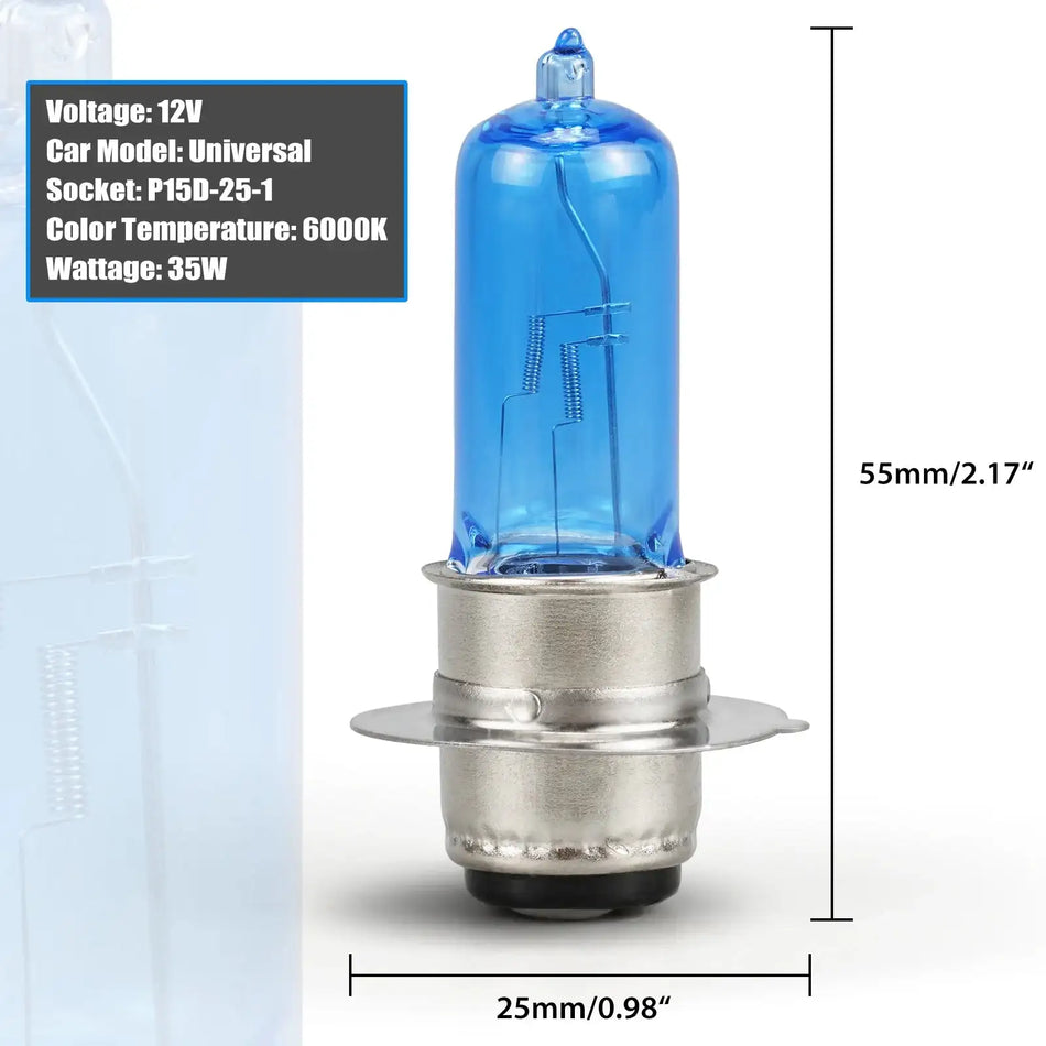 2X P15D-25-1 Χαλκονοειδείς Λάμπες Φώτων ATV 35W Yamaha