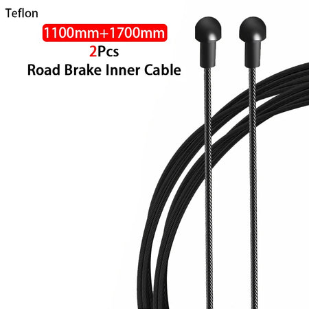 2Pcs Coated Brake Shift Cable MTB Road Bike &ndash; Durable Universal Derailleur Lines Road Brake 1.M 1.7M 1