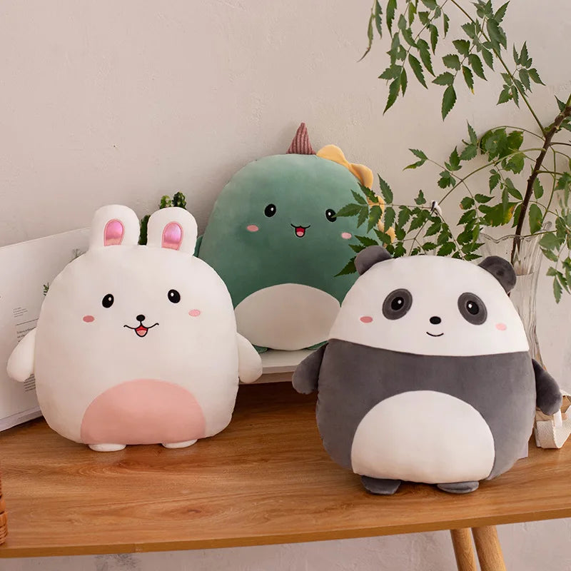 40cm Kawaii Plush Animal Pillow - Penguin, Pig, Rabbit, Panda, Crab