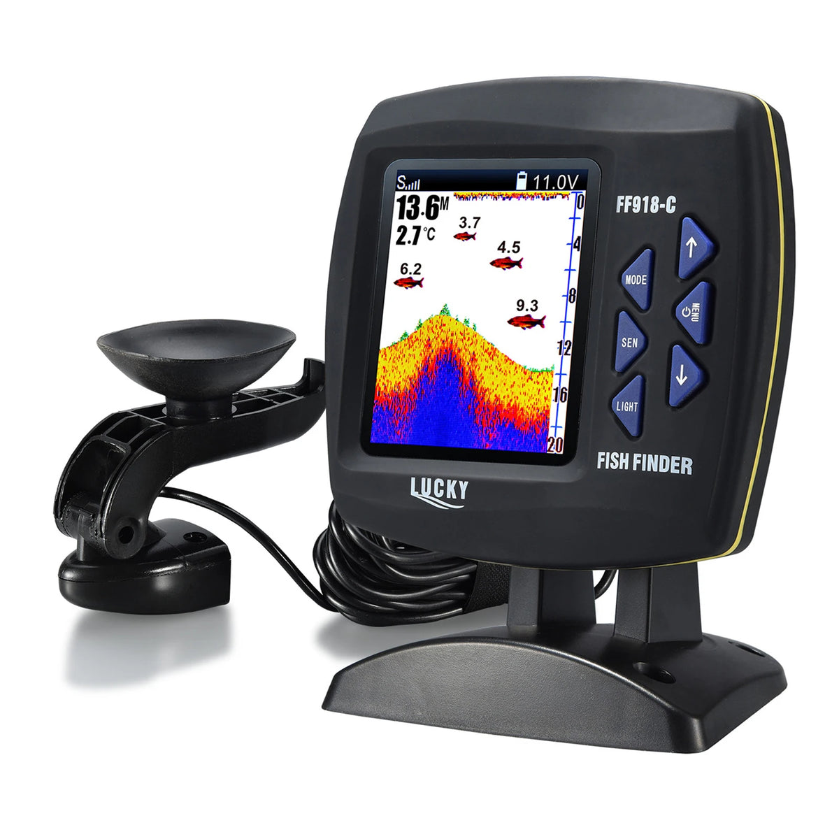 LIXADA Portable Wireless Fish Finder - Wireless Sonar wired