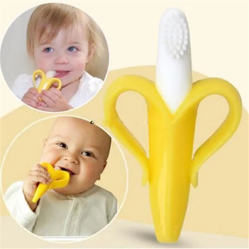 Banana Shape Baby Teether &amp; Training Toothbrush