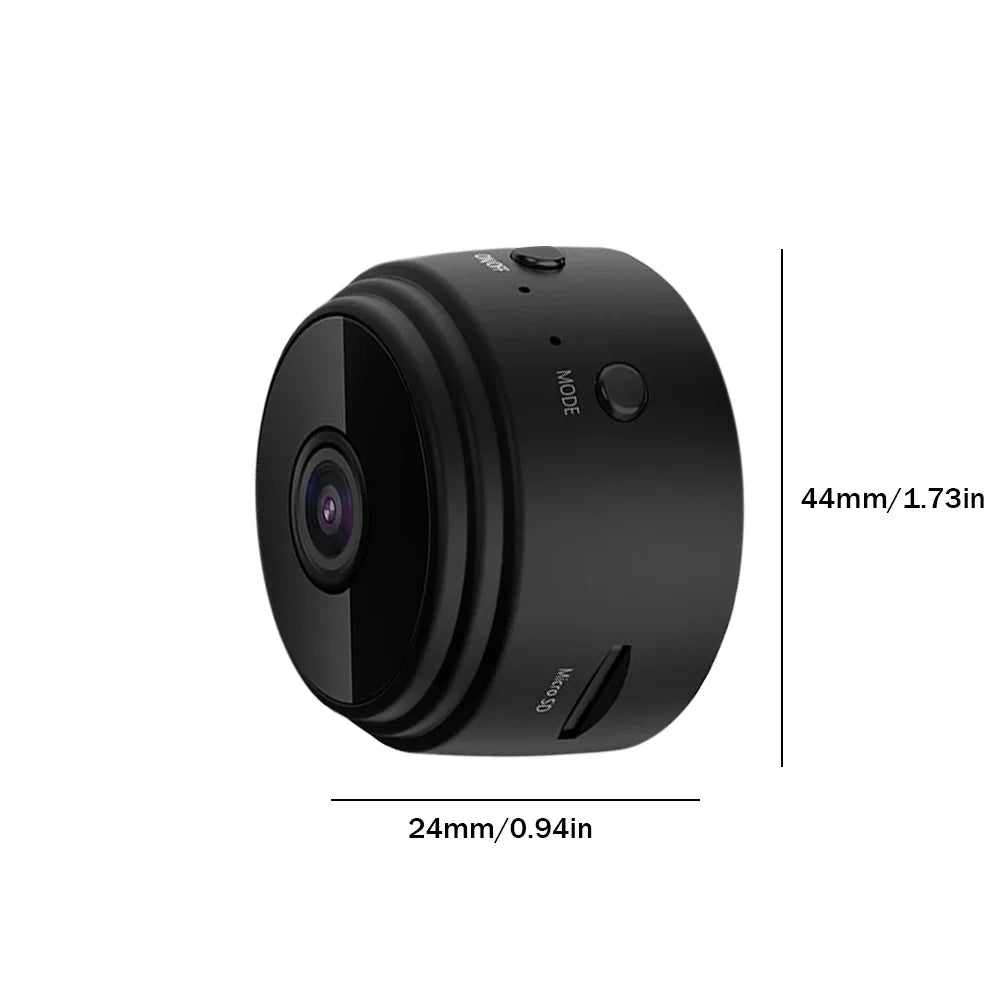 Smart HD 1080p Video Camera with Night Vision &amp; Remote Viewing Black