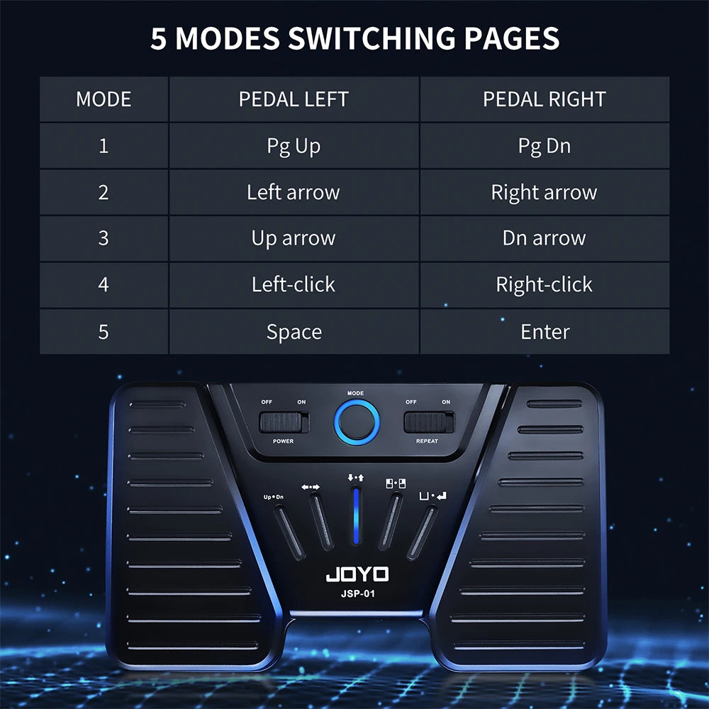 JOYO JSP-01 Wireless Page Turner Pedal - Bluetooth Enabled