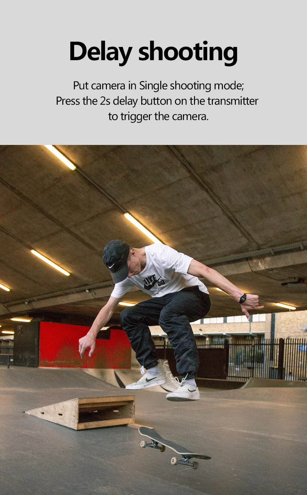 AODELAN Wireless Shutter Release Remote for Canon, Nikon, Fujifilm