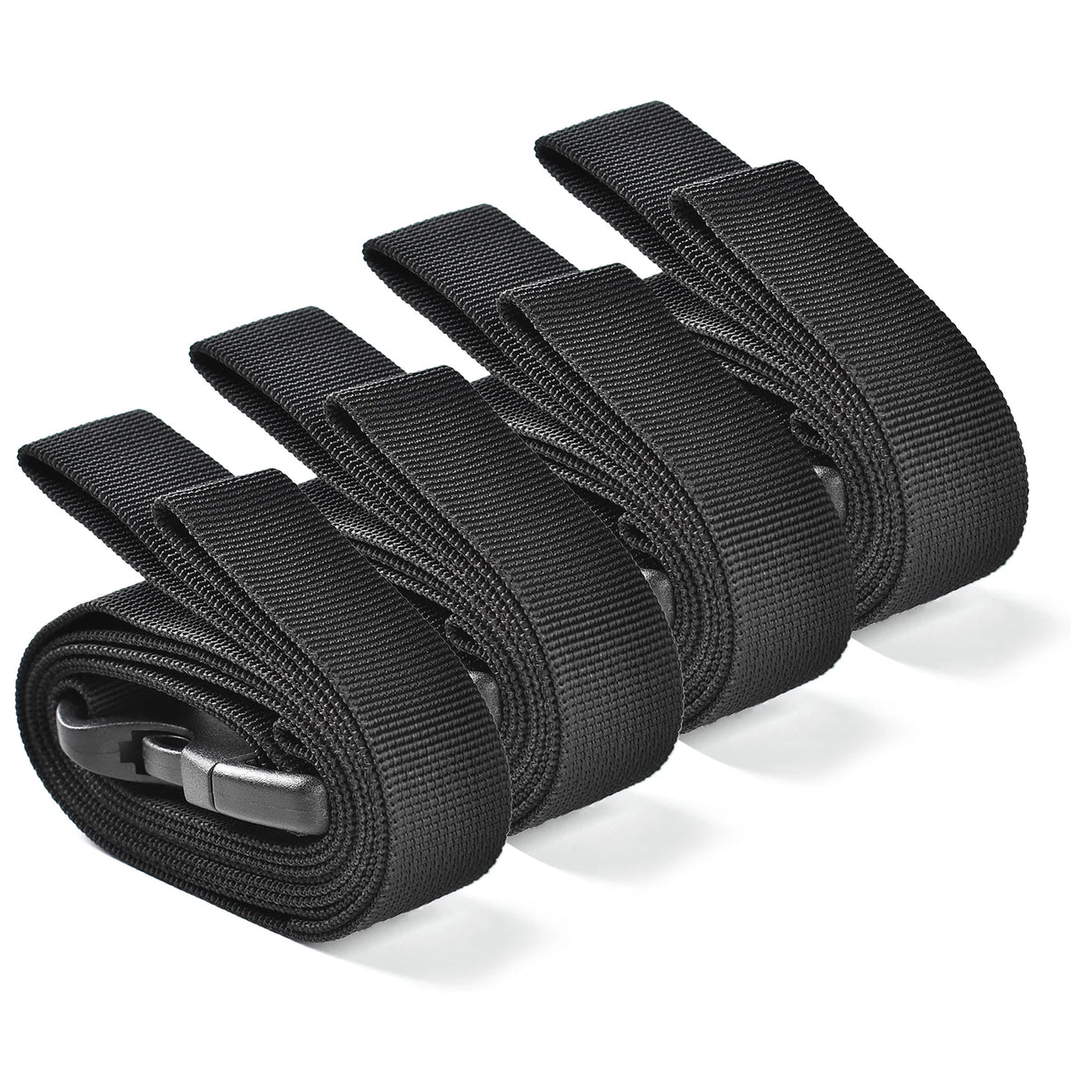 4 Packs 53X1 Inch Adjustable Utility Strap &ndash; Versatile Outdoor Luggage Security color as show