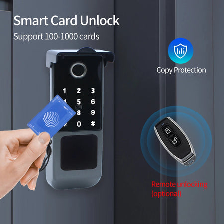VD06-TTLOCK &ndash; Waterproof Bluetooth Fingerprint Rim Lock