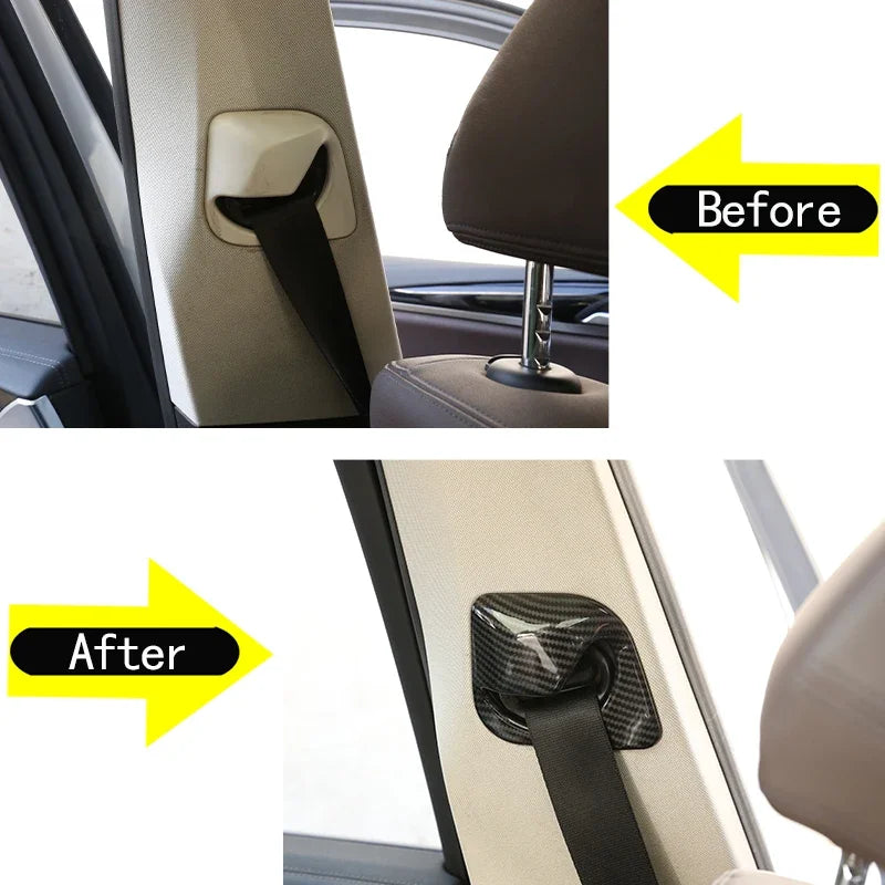 BMW X3 G01 2018 2020 Carbon Fiber Seat Belt Frame Sticker