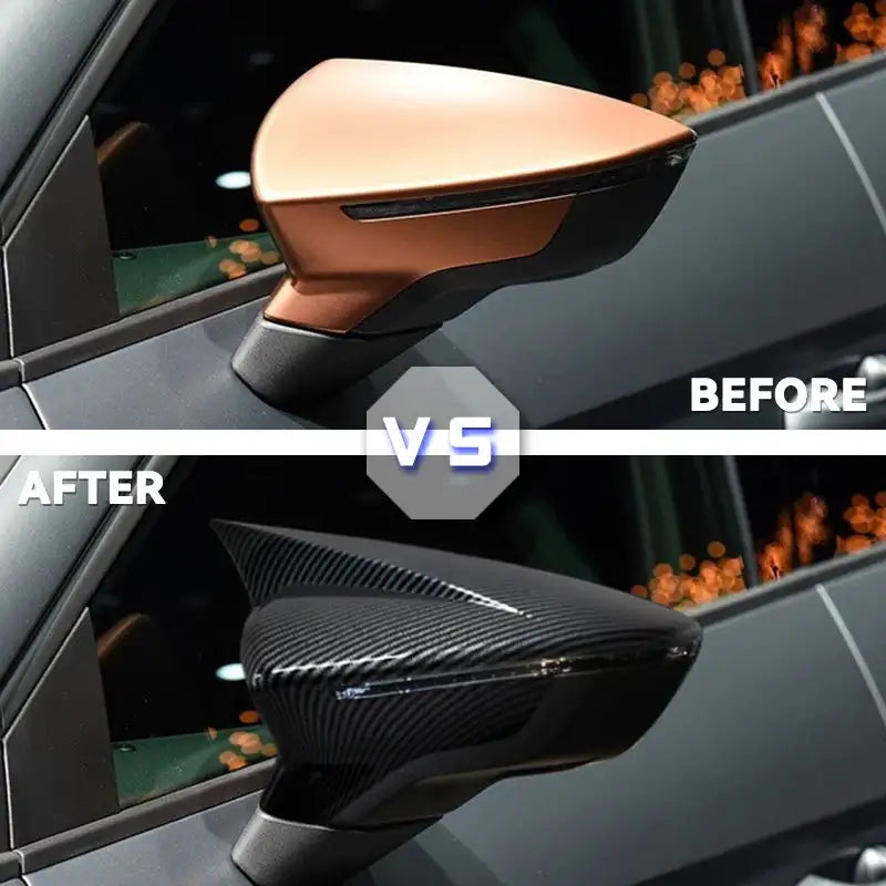 2Pcs Car Side Mirror Cover Caps for SEAT Leon Mk3 5F Cupra