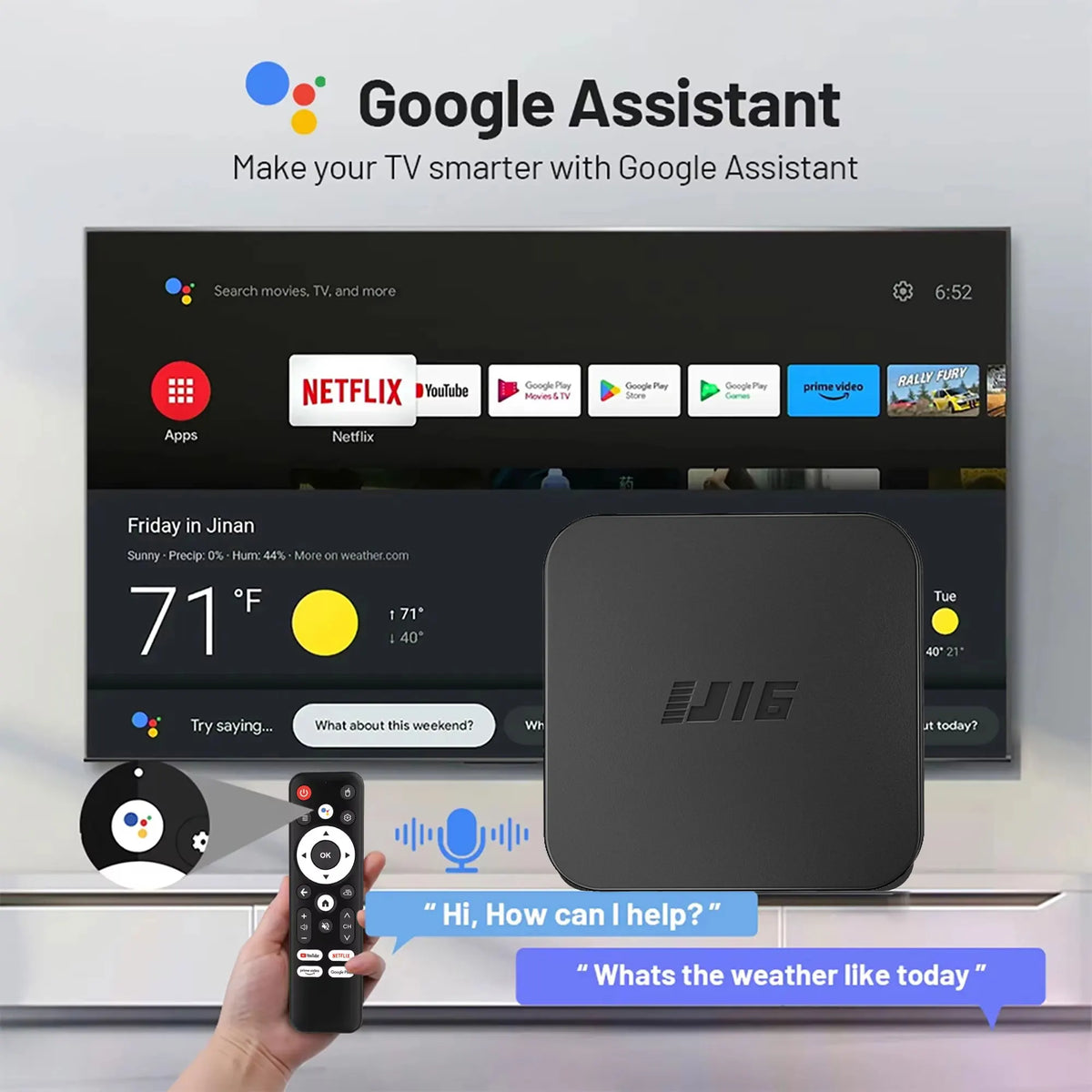 U16 4K Android TV Box &ndash; Android 11.0 OS Dual Band WiFi