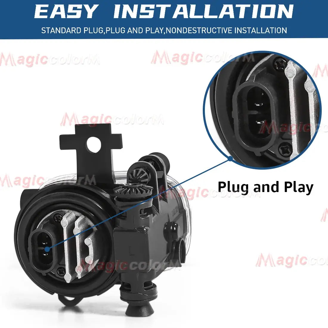 Halogen Led Fog Lamp for Nissan NAVARA NP300 X-trail Xtrail Rogue Kicks Juke Frontier Pathfinder for Mitsubishi Xforce 2024 by InterCyprus Trading Ltd
