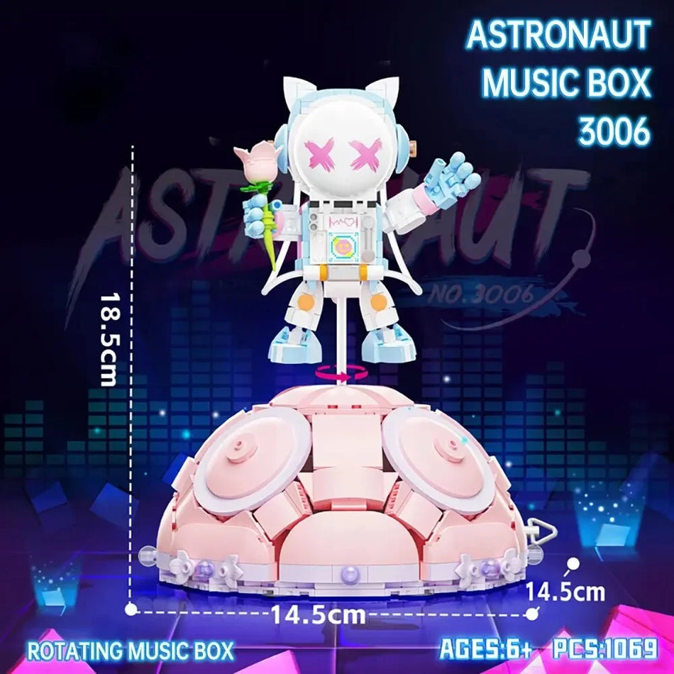 Toylinx 1086 Ταξίδι στη Σελήνη Αστροναύτες Κύβοι Εκπαιδευτικό Παιχνίδι