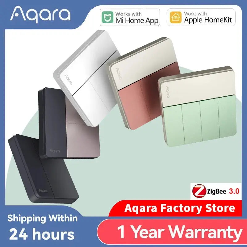Smart Wall Switch With Zigbee 3.0 For Aqara Z1 HomeKit Mi Home by InterCyprus Trading Ltd
