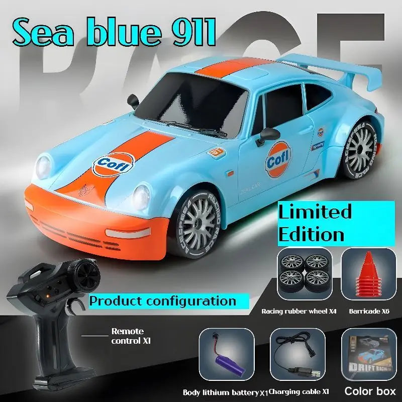 Limited Edition Teranty RC Drift GT 911 Remote Control Car 1:20 Scale Sea blue-Color box