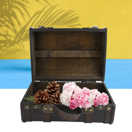 Wooden Vintage Luggage Trunks &ndash; Double Layer Design