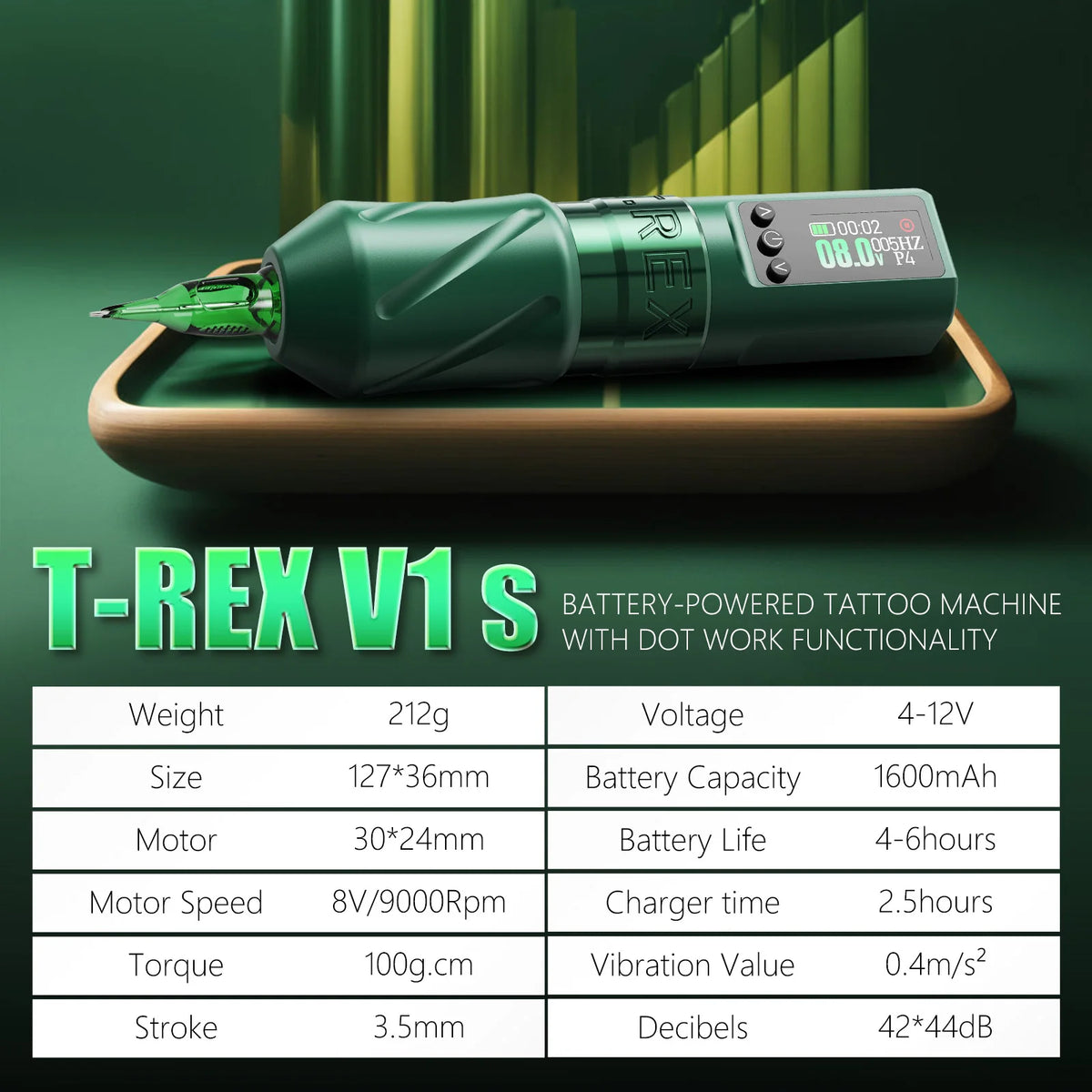 T-Rex Wireless Tattoo Machine &ndash; Long-Lasting Battery