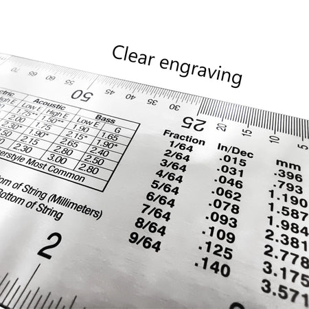 Miwayer String Action Ruler Gauge &ndash; Precision Guitar Height