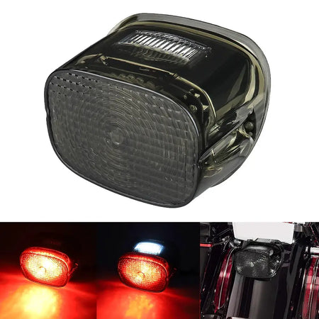 LED Tail Light Rear Flash Brake Light Driving Light with License Plate Lamp for 1999-Up Big Twin or Sportster models by InterCyprus Trading Ltd