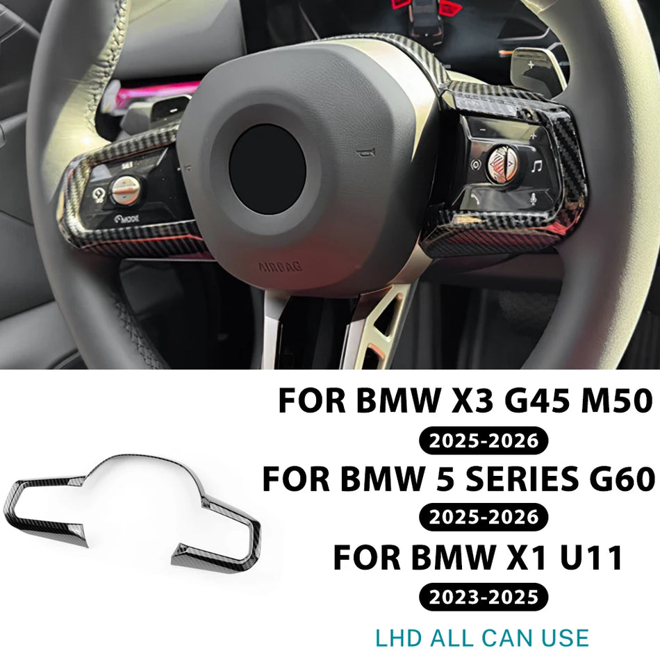 Afwerking voor stuurwielbekleding van ABS-koolstofvezel voor BMW X1 X3