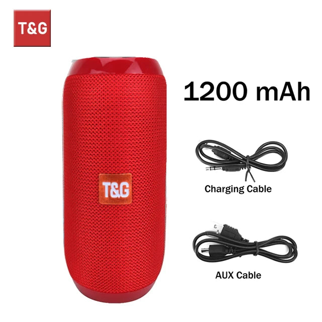 T&amp;G TG117 Waterproof Bluetooth Speaker Red