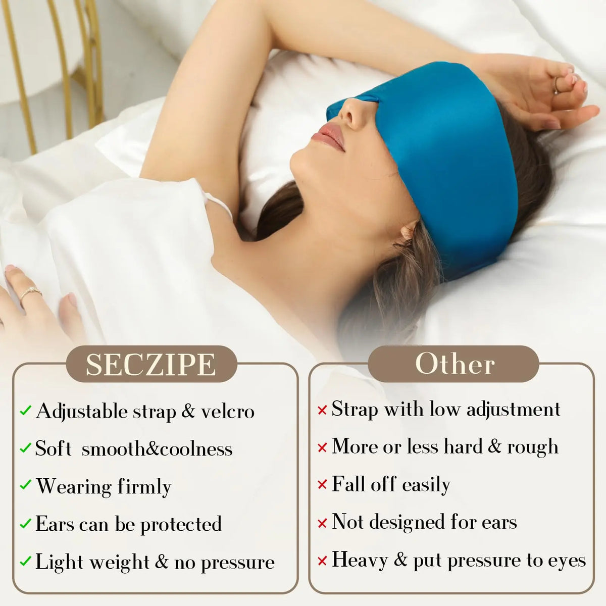 Mulberry Silk Sleep Mask &ndash; Light Blocking For Travel