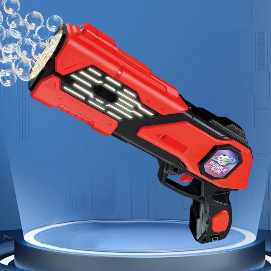 Bubble Gun Toys &ndash; Space Themed Outdoor Fun For Kids red
