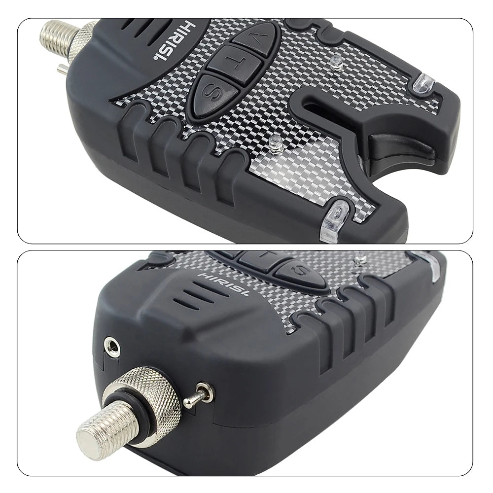 Hirisi Carp Fishing Bite Alarm Set with Waterproof Blue LED Swingers