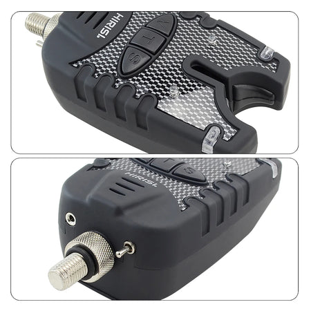 Hirisi Carp Fishing Bite Alarm Set with Waterproof Blue LED Swingers