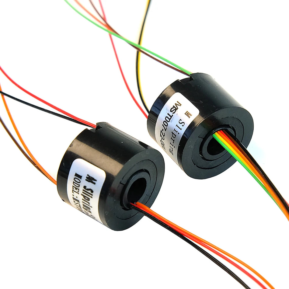 Slip Ring 2 4 6 Channel Wires Hole Dia 7mm &ndash; Hollow Shaft