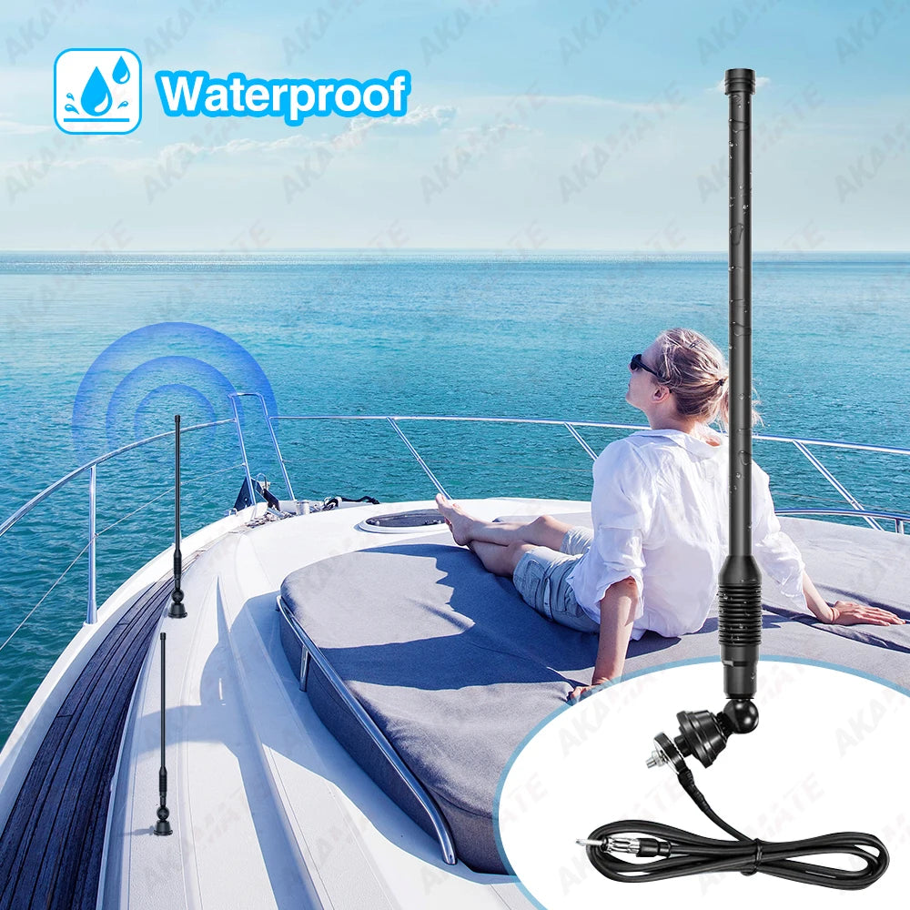 AKAMATE MS-10RV Marine Radio - Waterproof Bluetooth 4x50W