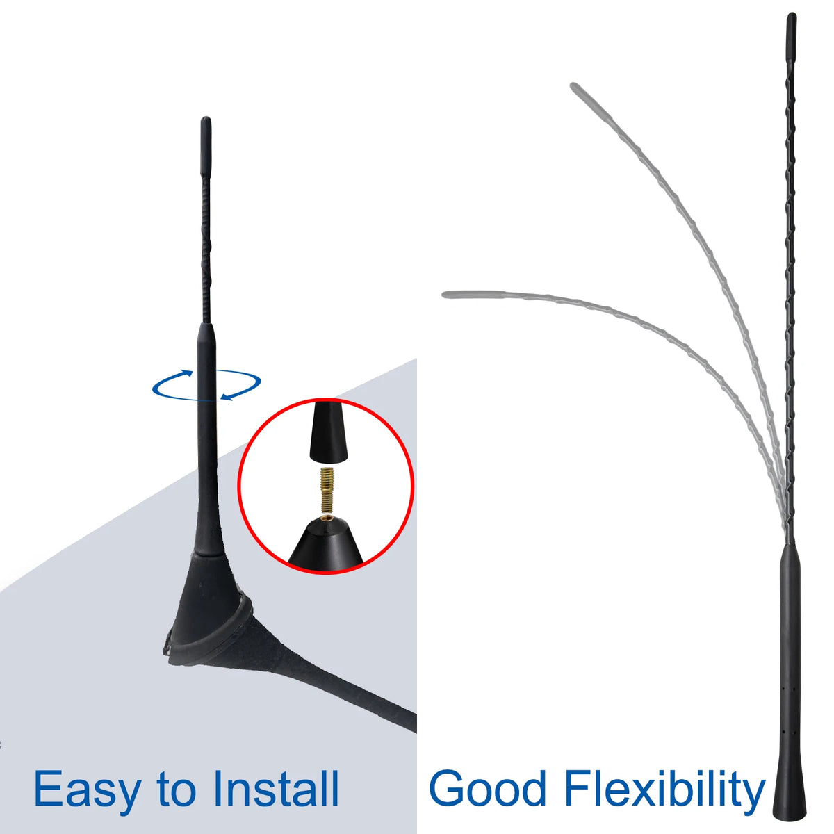 Universal Car Antenna &ndash; Enhanced Signal for FM AM Radio