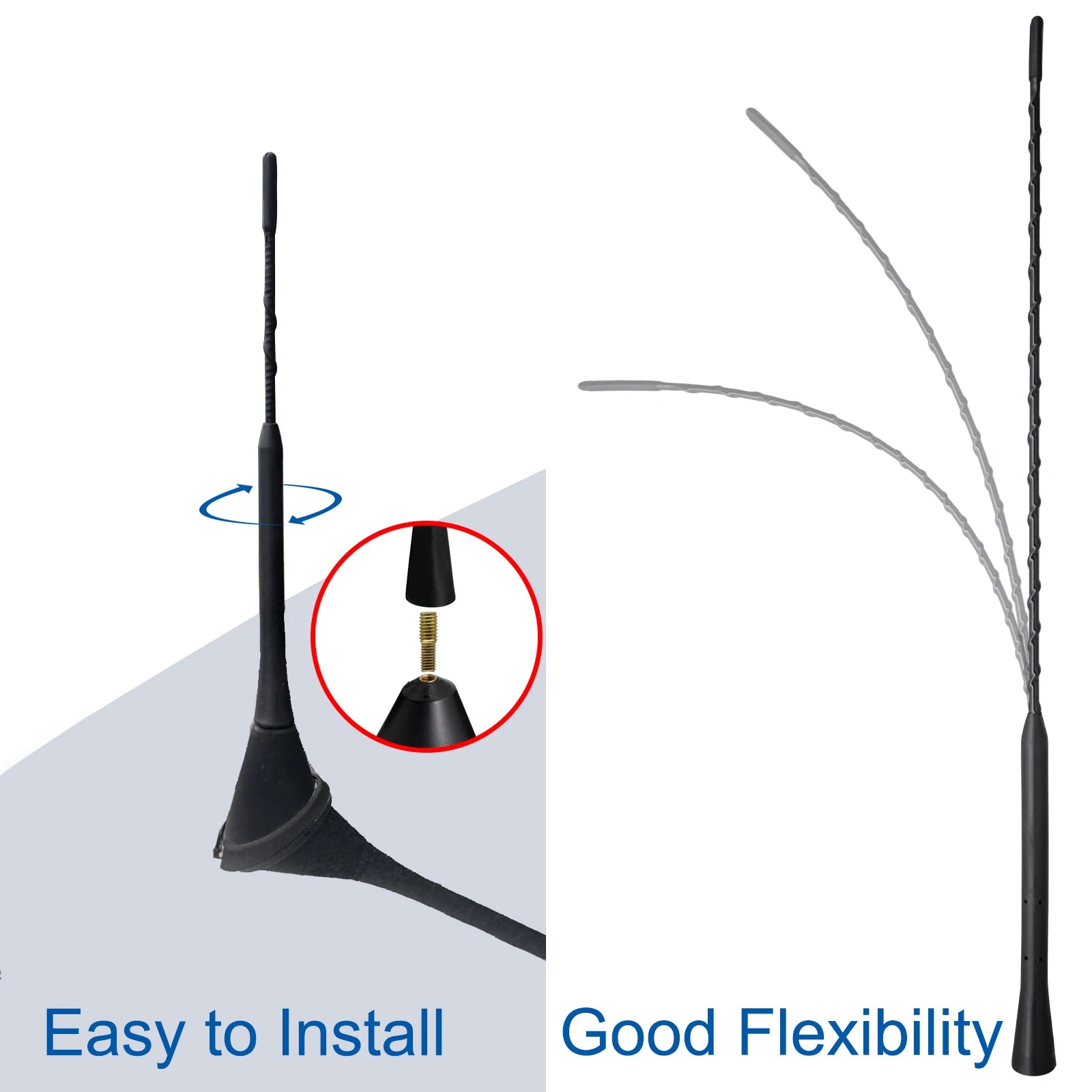 Universal Car Antenna &ndash; Enhanced Signal for FM AM Radio