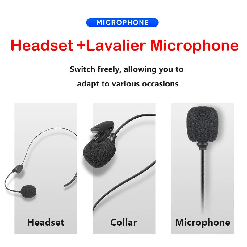 Wireless Lavalier Microphone System for iPhone, Android, and PC