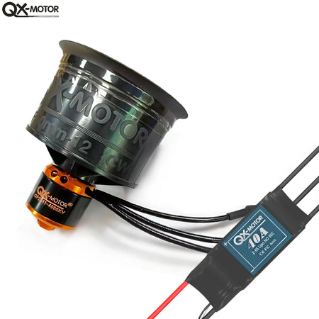QX-MOTOR 50mm EDF QF2611 12 Blades Ducted Fan &ndash; Low Noise 4000kv CW 40A ESC