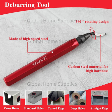 Deburring Tool RB1000 with 10 HSS Blades for Metal, Plastic, and More