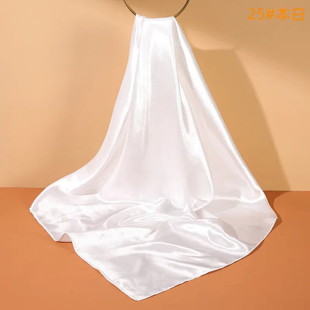 Women Solid Scarf &ndash; Elegant Simulated Silk Design