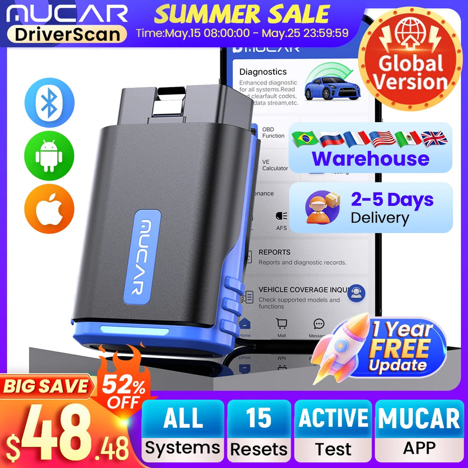 MUCAR DriverScan Bidirectional Scan Tool &ndash; Diagnostics