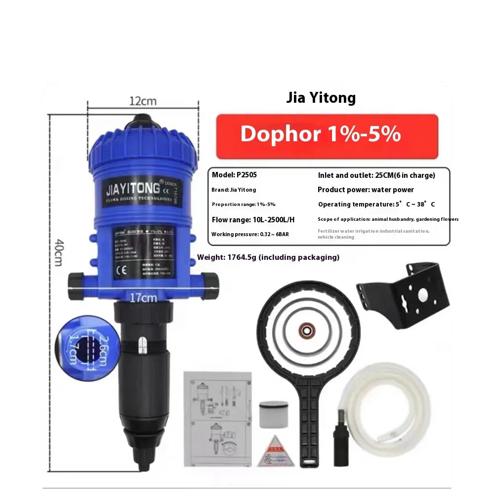 PVC Fertilizer Injector Proportioner &ndash; Proportional Dosing P2505