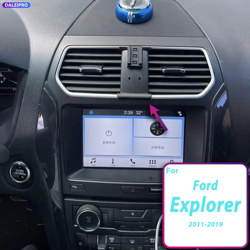 Phone Holder 66W For Ford Explorer 2011 2012 2013-2019 Mount