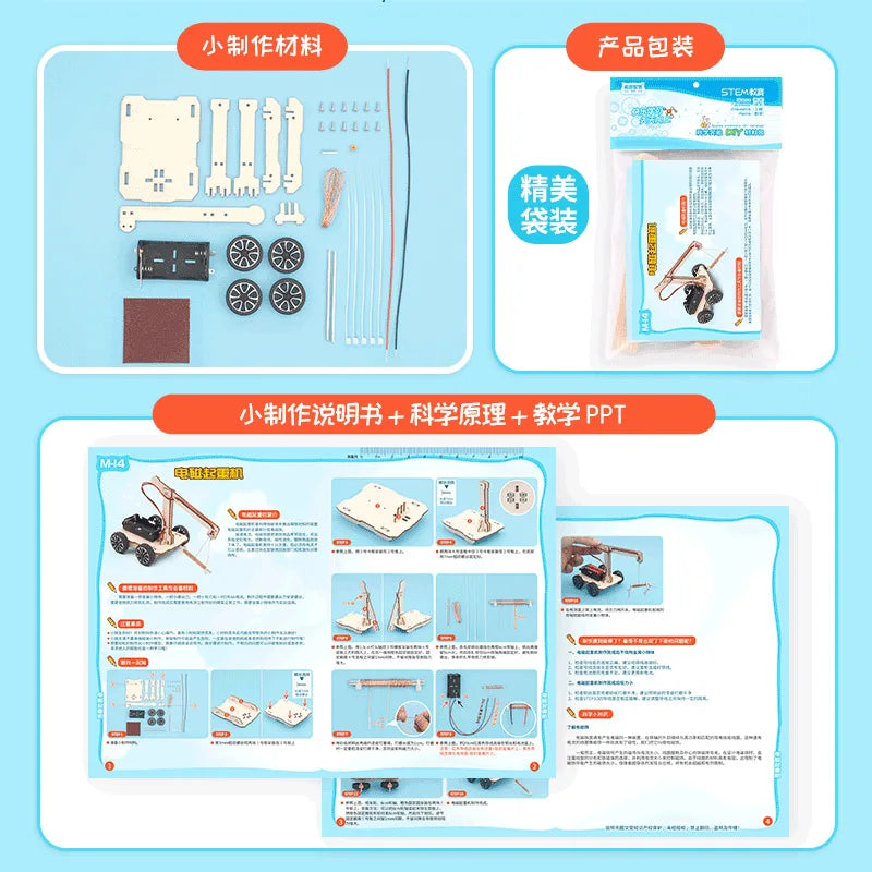 DIY model ručne dizalice STEM električni komplet edukativna igračka