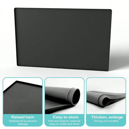 Leeseph Under Sink Silicone Mat &ndash; Waterproof Leakproof Mat