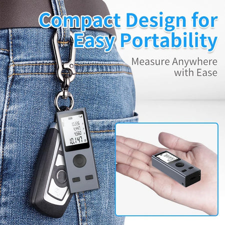 Nohawk Mini USB Rechargeable Laser Distance Meter - 30M/50M Rangefinder