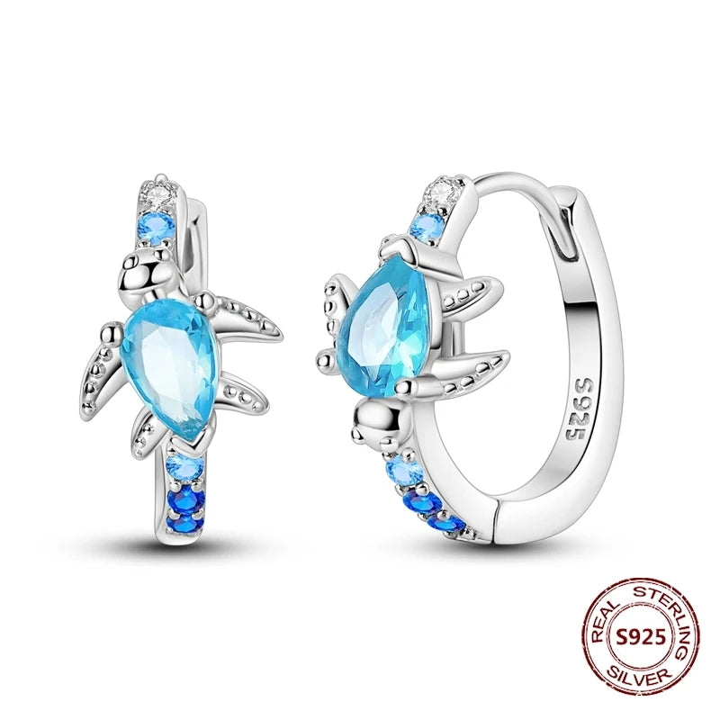 Elegant 925 Sterling Silver Dog Earrings with Zircon and Animal Designs for Women