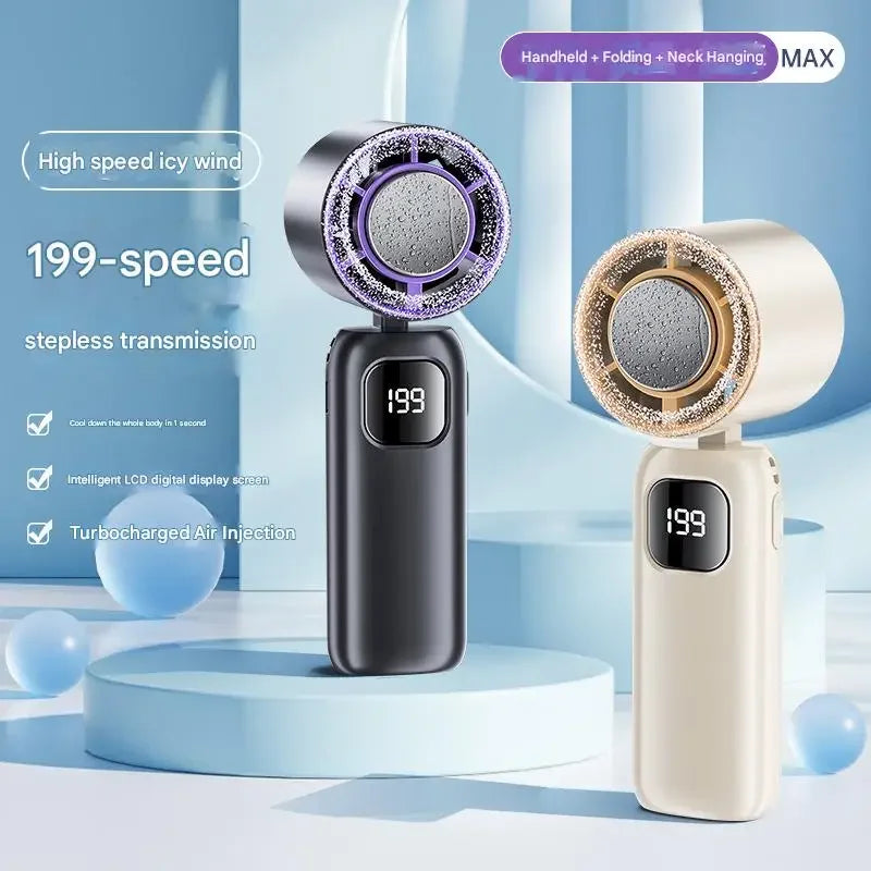 Xiaomi 2025 Rechargeable Portable Turbo Fan - Dual-Purpose Air Conditioner