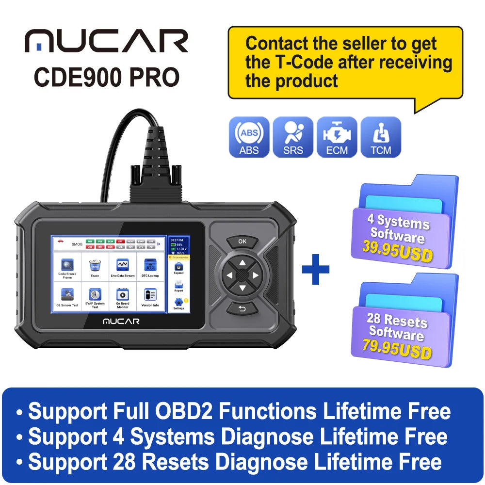 MUCAR CDE900 Pro OBD2 Scanner &ndash; Full System Diagnostics Add Software NO.4 / brazil