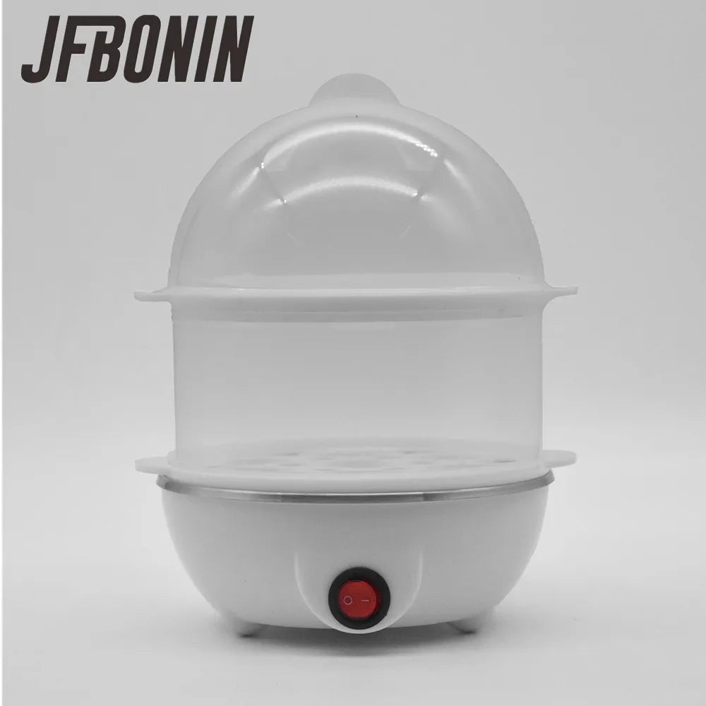 Electric Egg Cooker &amp; Steamer Double Layer White / UK