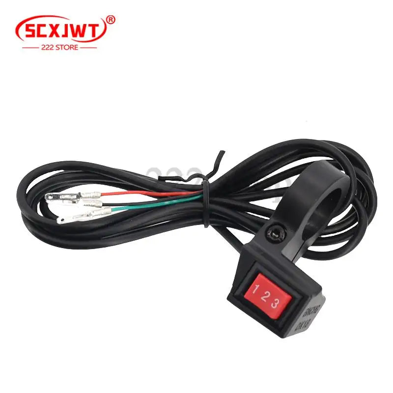 Three-Speed Electric Bike and Scooter Switch