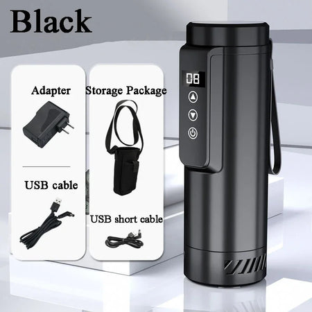 Portable Auxin Insulin Refrigerated Cup Box - Touch Screen Black