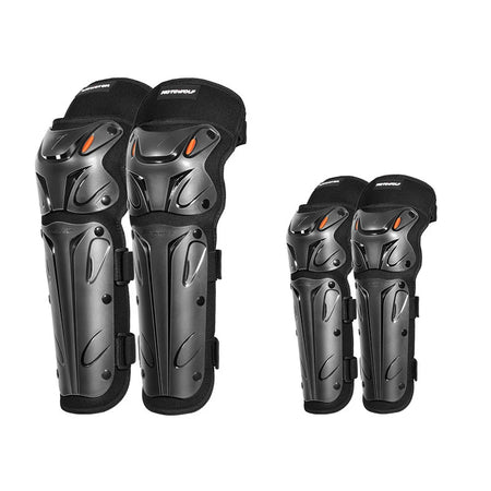 MOTOWOLF Adjustable Motorcycle Knee Protector Pads Black