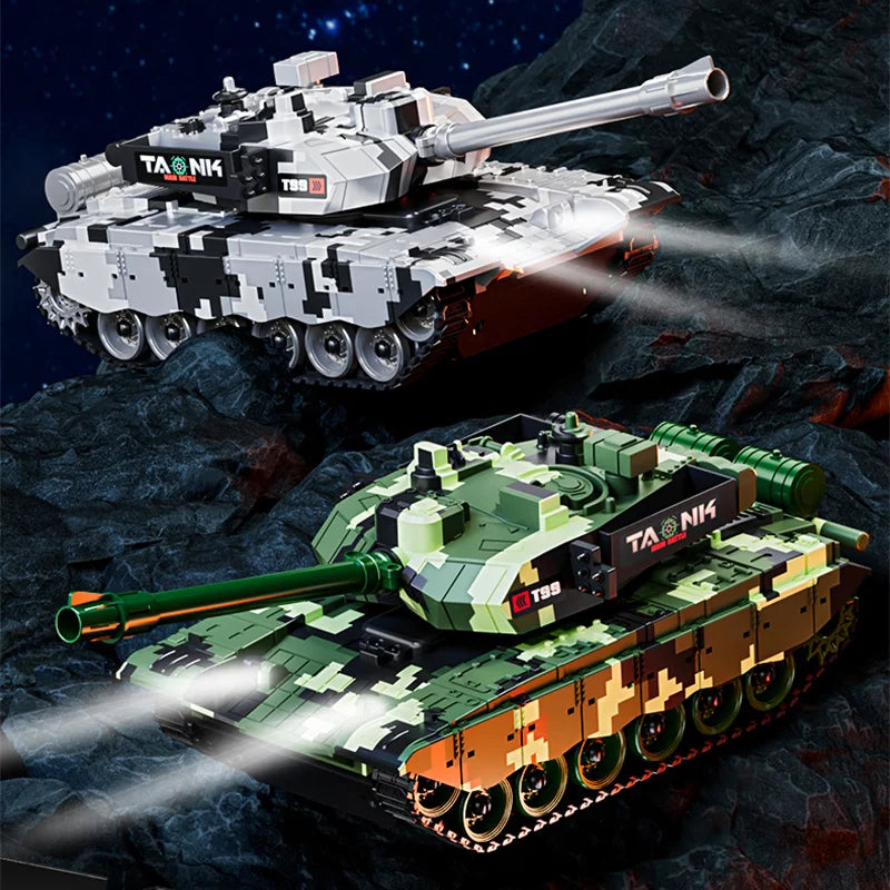 Tanc RC Conusea T90 cu telecomandă Tanc de război Tiger 13CH